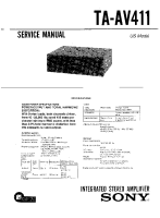 Sony TA-AV411 - Service Manual 